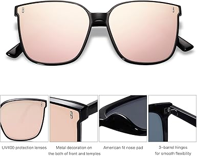 Sunglasses for Women Men Vintage Style Shades