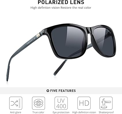 Unisex Polarized Aluminum Sunglasses Vintage Sun Glasses For Men/Women