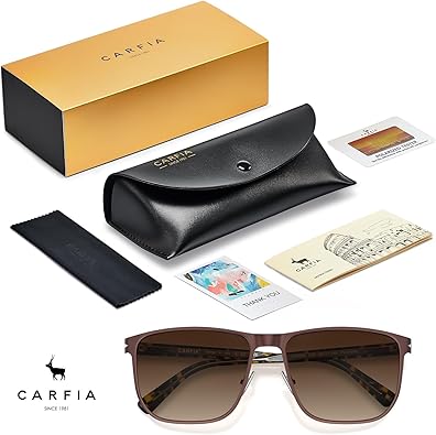Metal Men's Sunglasses Polarized Retro Elites Style, Durable Al-Mg Large Frame, Driving Golf Glasses