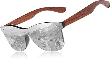 Wooden Sunglasses Polarized UV 400 Protection Mirrored Lenses Ultra Light Bubinga Frame