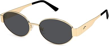 Retro Oval Sunglasses for Women Trendy Classic Shades UV400 Protection