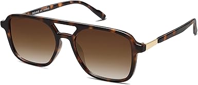 Retro Aviator Sunglasses for Women Men,Trendy Rectangle Womens Mens Shades Sun Glasses