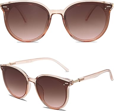 Sunglasses Womens Trendy 2025 Classic Round Retro Vintage Shades Large Frame Sunnies