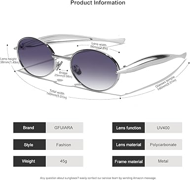 Retro Oval Sunglasses for Women Men - Classic 90s Vintage Trendy Shades with UV400 Protection, Gold Metal Frame
