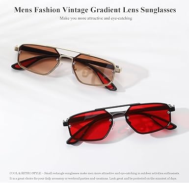 Fashion Vintage Sunglasses for Men Retro Sunglasses 100% UV protection